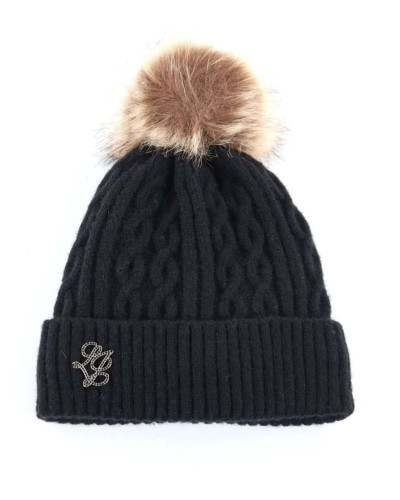 Berretto Liu jo beanie a maglia nero C27LJ48 2F6008 MA33S 22222