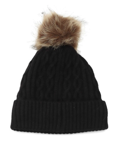 Berretto Liu jo beanie a maglia nero C27LJ48 2F6008 MA33S 22222