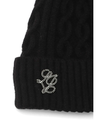 Berretto Liu jo beanie a maglia nero C27LJ48 2F6008 MA33S 22222