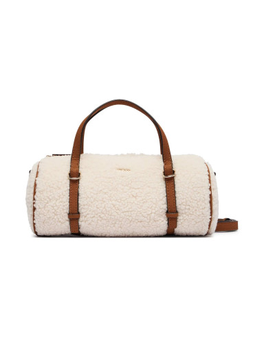 Borsa donna Guess hobo Taylor mini barrel Satchel white/cognac B27GU187 WS232576