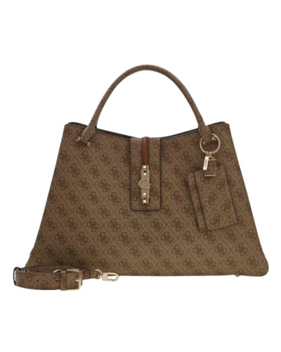 Borsa donna Guess a mano/tracolla Yvonne latte logo B27GU192 SG237822