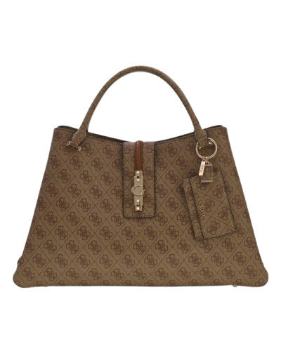 Borsa donna Guess a mano/tracolla Yvonne latte logo B27GU192 SG237822