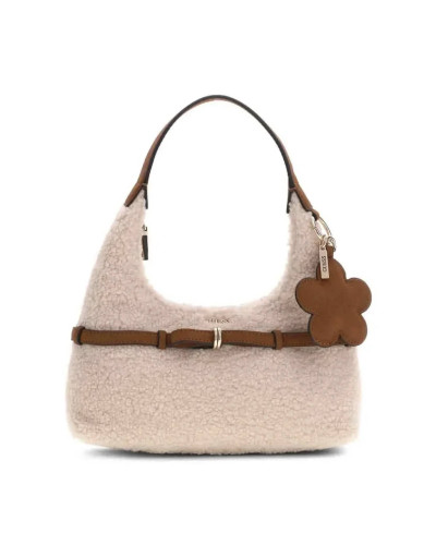 Borsa donna Guess hobo Taylor mini white/cognac B27GU195 WS232577