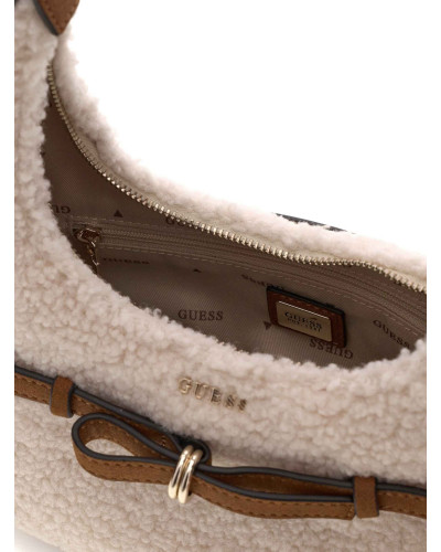 Borsa donna Guess hobo Taylor mini white/cognac B27GU195 WS232577