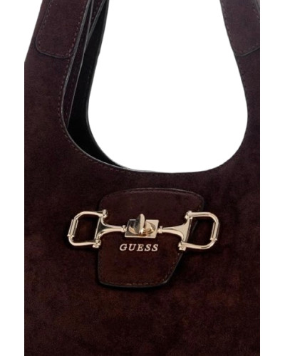 Borsa donna Guess a spalla Sunset hobo espresso B27GU200 SG231401