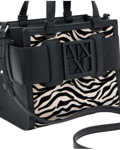 Borsa donna a mano/tracolla Armani Exchange black/script B27AX03 XW000392 AF26445 MC149