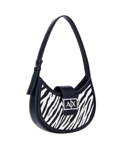 Borsa donna a mano/spalla Armani Exchange black/white B27AX39 XW002565 AF26571 MC045