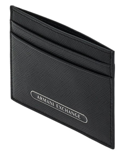 Porta carte di credito uomo Armani Exchange nero A27AX09 XM000169 AF12702 UC001