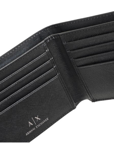 Portafoglio uomo Armani Exchange Bifold nero A27AX10 XM000168 AF12702