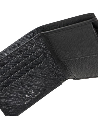 Portafoglio uomo Armani Exchange Barcelona Bifold nero A27AX12 XM000167 AF12702