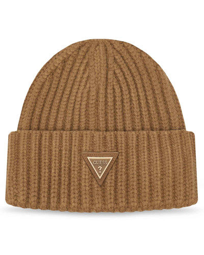 Berretto Donna Guess beanie marrone chiaro C27GU42 AW5623VIS01