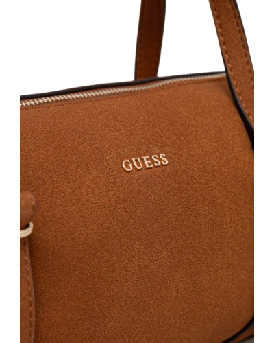 Borsa donna Guess hobo Taylor mini barrel Satchel cognac B27GU202 SG232576