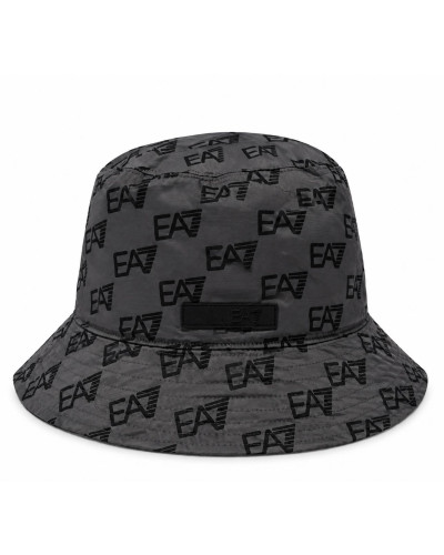 Cappello cloche EA7  Reversibile black grey fancy  C27EA15 TW001558 AF27530 F8033