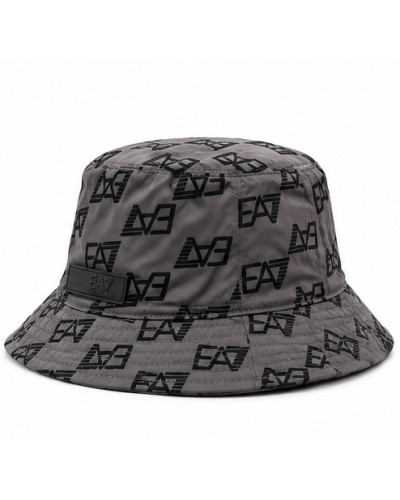 Cappello cloche EA7  Reversibile black grey fancy  C27EA15 TW001558 AF27530 F8033