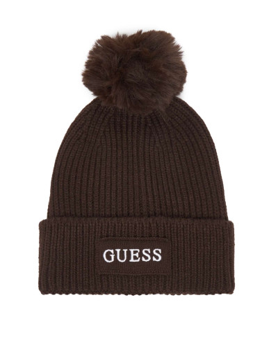 Berretto Donna Guess beanie marrone scuro C27GU46 AW5650WOL01