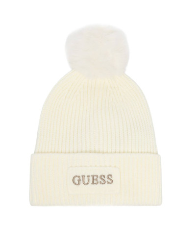Berretto Donna Guess beanie bianco C27GU47 AW5650WOL01
