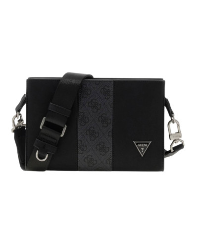 Borsa Guess tracolla uomo Sydney Crossbody Top Zip black UB27GU15 HMSYSYP6457