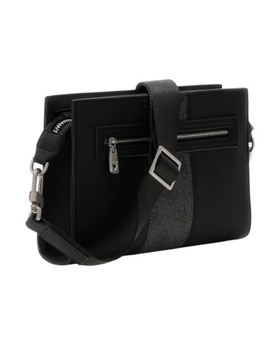 Borsa Guess tracolla uomo Sydney Crossbody Top Zip black UB27GU15 HMSYSYP6457
