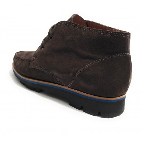 SCARPE UOMO ELITE POLACCHINO IN PELLE SCAMOSCIATA COLOR TESTA DI MORO  U18EL01