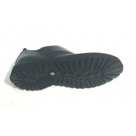 SCARPE UOMO ERNESTO DOLANI FRANCESINA SCAMICIATA NERO  ARTIGIANALE U17ED06