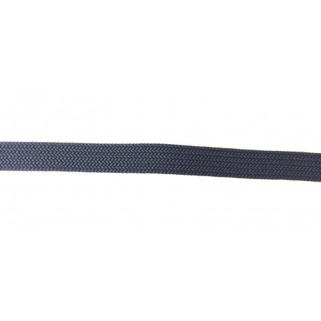 CINTURA DA UOMO ZERBINI COTONE ELAST. E PELLE BLU E FIBBIA SILVER A15ZE02