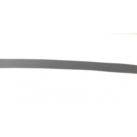 CINTURA DA UOMO ZERBINI COTONE ELAST. E PELLE GRIGIO E FIBBIA SILVER A15ZE03