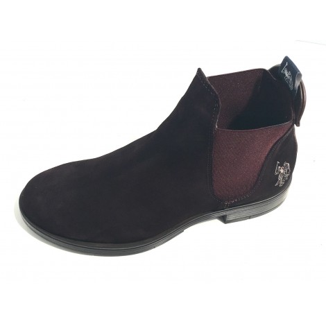 SCARPE DONNA US POLO MOD PHOENIX ELASTICIZZATA SUEDE BROWN BURGUNDI TC30 D17UP04