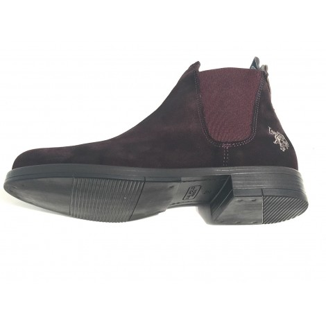 SCARPE DONNA US POLO MOD PHOENIX ELASTICIZZATA SUEDE BROWN BURGUNDI TC30 D17UP04