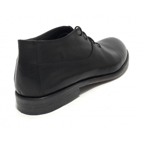 Scarpe Ton Goût francesina in pelle cimone colore nero uomo US19TG07