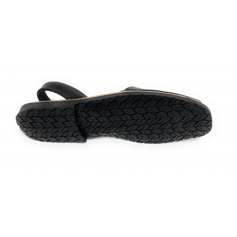 SANDALO DA UOMO MINORCHINA SKA SHOES MOD. IBIZA IN PELLE NAPPA NERO  US19SK01