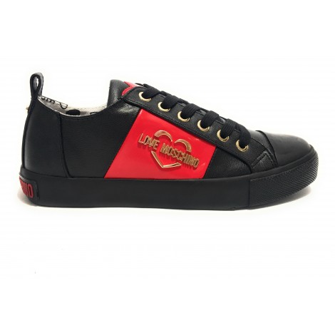 Scarpe donna Love Moschino sneaker ecopelle nappa nero D20MO11