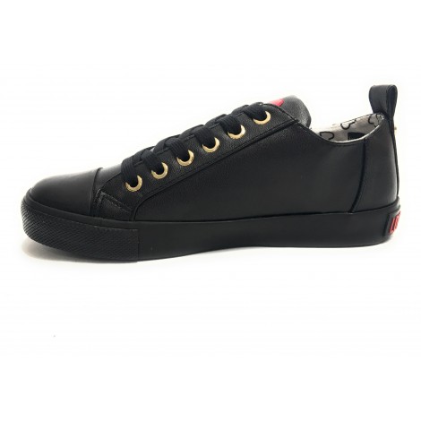 Scarpe donna Love Moschino sneaker ecopelle nappa nero D20MO11