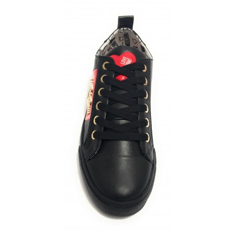 Scarpe donna Love Moschino sneaker ecopelle nappa nero D20MO11