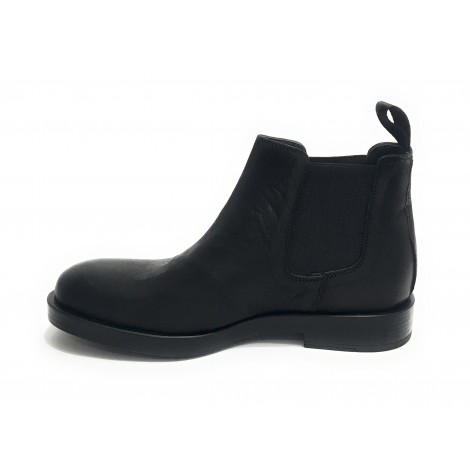 Scarpe Ton Goût stivaletto beatles uomo pelle vintage nero U20TG04