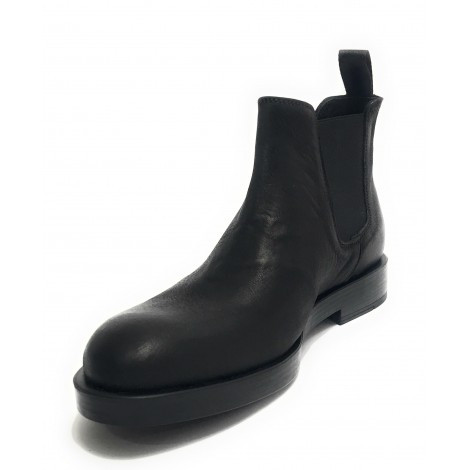 Scarpe Ton Goût stivaletto beatles uomo pelle vintage nero U20TG04