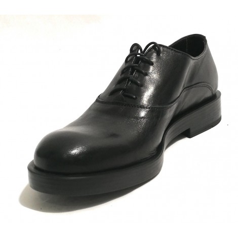 Scarpe Ton Goût francesina in pelle nero uomo U19TG04