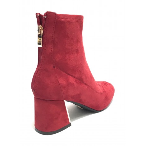 Scarpe donna ankle boot Gold&gold tc 60 in ecopelle scamosciato rosso D20GG14