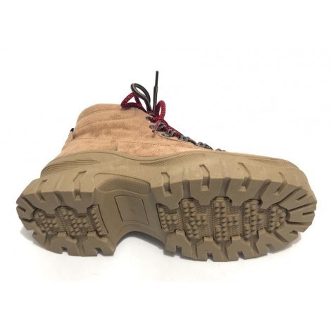 Scarpe donna Gold&gold pedula fondo zeppa  eco suede taupe D20GG55