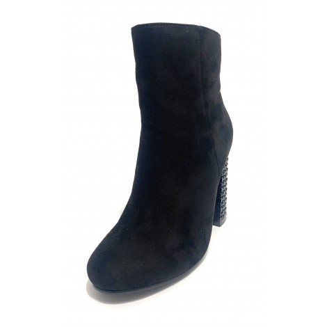 Scarpe donna ankle boot Gold&gold tc 90 metal in ecopelle scamosciato nero  D20GG57