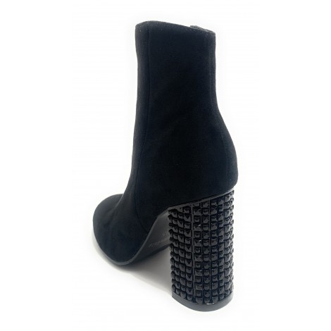 Scarpe donna ankle boot Gold&gold tc 90 metal in ecopelle scamosciato nero  D20GG57