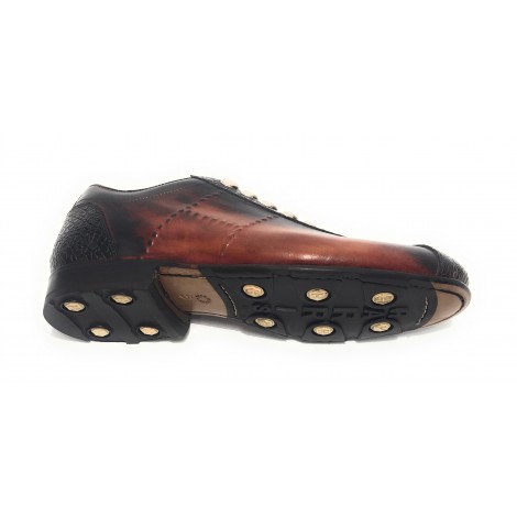 Scarpe uomo Harris fondo calcetto vegas rosso/ cuoio lemon/ crack cacao U17HA106