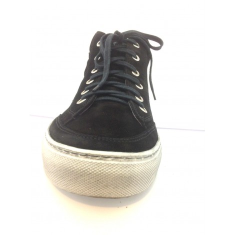 SCARPE UOMO SNEAKER GUARDIANI SPORT MODELLO TUDOR CAMOSCIO NERO  U14AG04