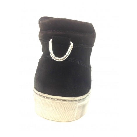 SCARPE UOMO SNEAKER GUARDIANI SPORT MODELLO TUDOR CAMOSCIO NERO  U14AG04