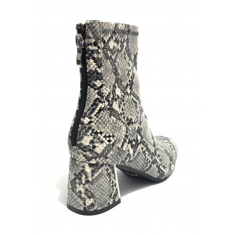 Scarpe donna ankle boot Gold&gold tc 60 in ecopelle stampa pitone grigio roccia D20GG16