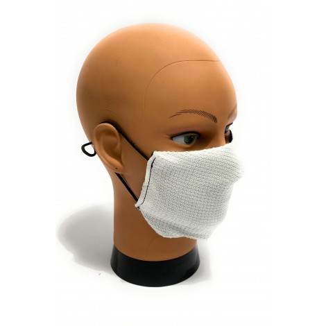Mascherina facciale lavabile  Elite Paillettes white  protettiva individuale antigoccia ELI58