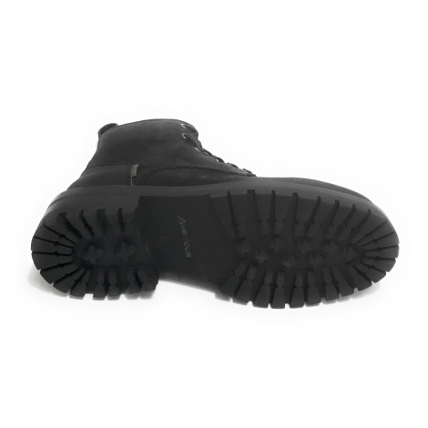 Scarpe uomo Ambitious 10958 anfibio in pelle scamosciata black U21AM22