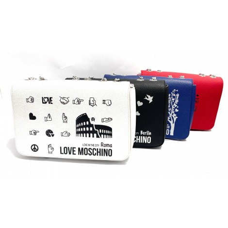 Set borse  Moschino Love City Lovers  Roma Parigi Londra Berlino Limited edition