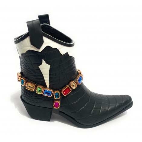 Braccialetti per stivali texani L.A. Water con strass multicolor D21LA06