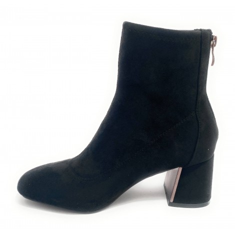 Scarpe donna ankle boot Gold&gold tc 60 in ecopelle scamosciato nero D21GG18