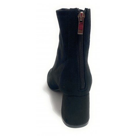 Scarpe donna ankle boot Gold&gold tc 60 in ecopelle scamosciato nero D21GG18